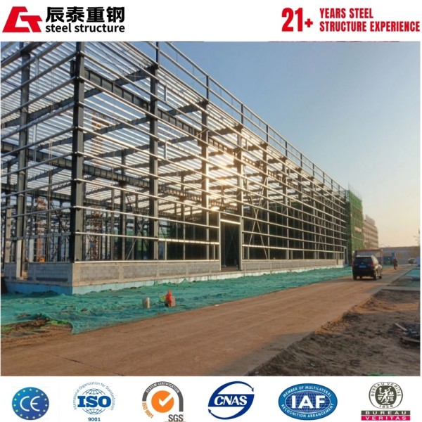 Pre-engineered Galvanized Steel Frame Factory Workshop with Insulated Wall Panels