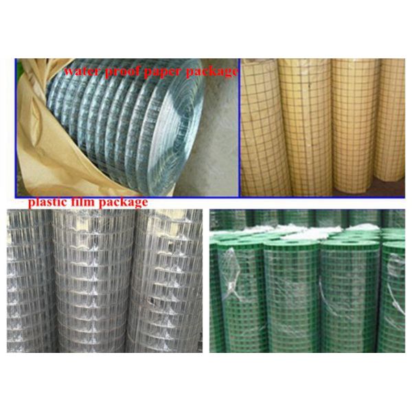 2 X 2 PVC Coated Welded Wire Mesh Roll Square Mesh Hole For Chicken Cage