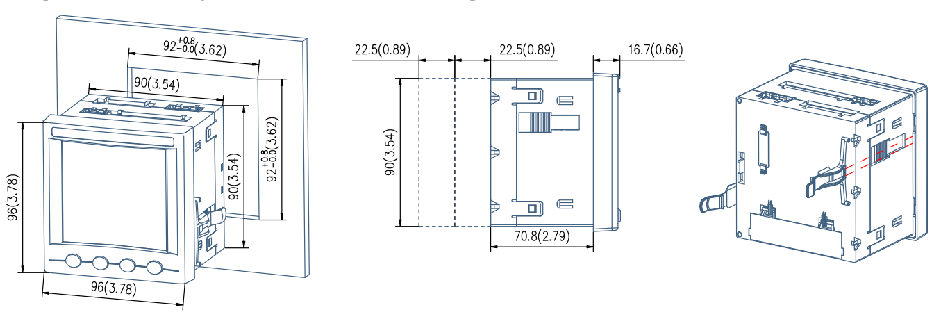 Acrel APM810 3-фазный многофункциональный счетчик с гармоническим