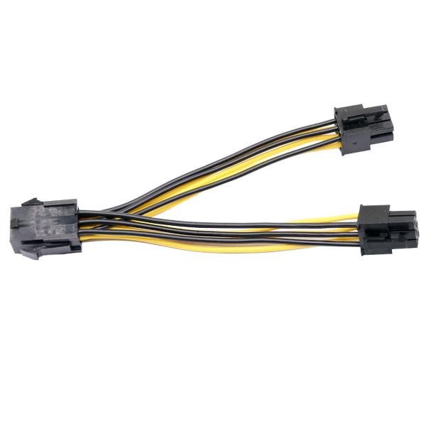 ATX 6Pin to 8 pin cable modular cord Male to female