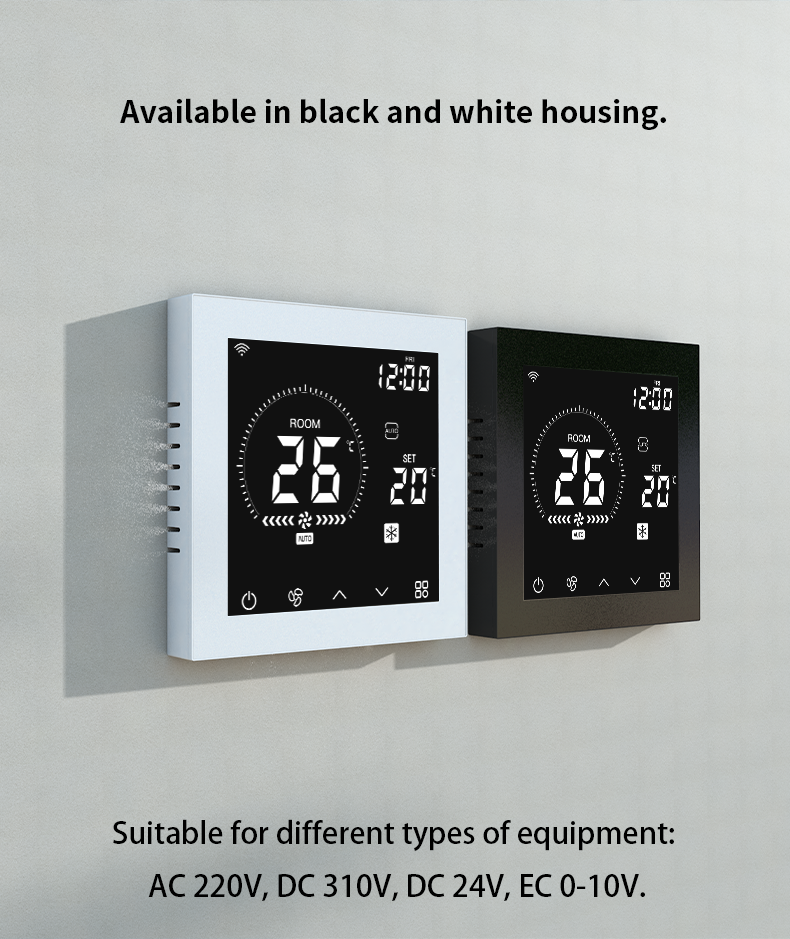Smart Digital HVAC Thermostat With Weekly Programmable Schedule Fan Speed Control