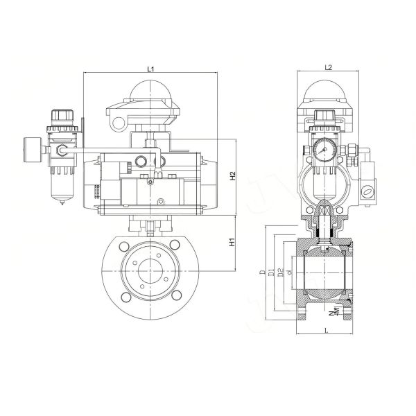 Ultra-Thin Design Thin Ball Valve  For Fibrous , Particle-Containing