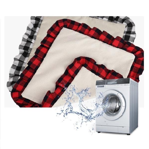 Double Sided Sublimation Pillow Case Blanks Printed Plaid Cotton Linen Sublimation Pillow Cover