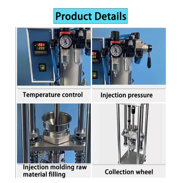 YH-40G Vertical Desktop Injection Molding Machine with 60 cm3 Theoretical Shot Volume