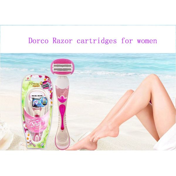 LSXA1000 Pink Color  Razor for women With Dual 3 Blades Head