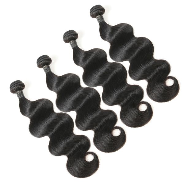 Thick Body Wave Weave Hair / Unprocessed Brazilian Body Wave No Shedding