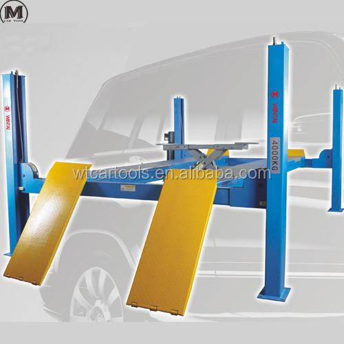4000kgs Lifting Capacity 4 Post Car Hoist 4720mm Length 2.2KW Motor Power