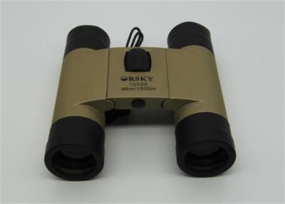 Portable Champagne Lightweight Travel Binoculars 115x108x40mm 10x Magnification