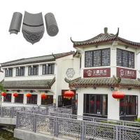 China Casa Jardim Chinês Antigo Telhado Clássico Telhado Argile Retro Chinês