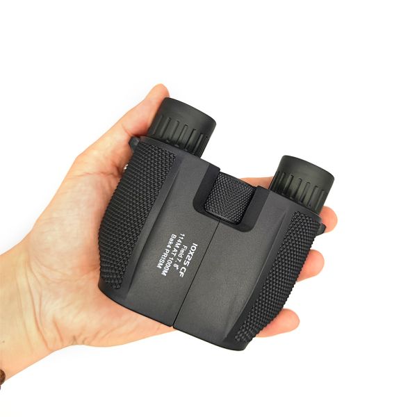 Small Lightweight BAK4 FMC Porro Binoculars 10X25 For Camping Climbing For Kids Adults