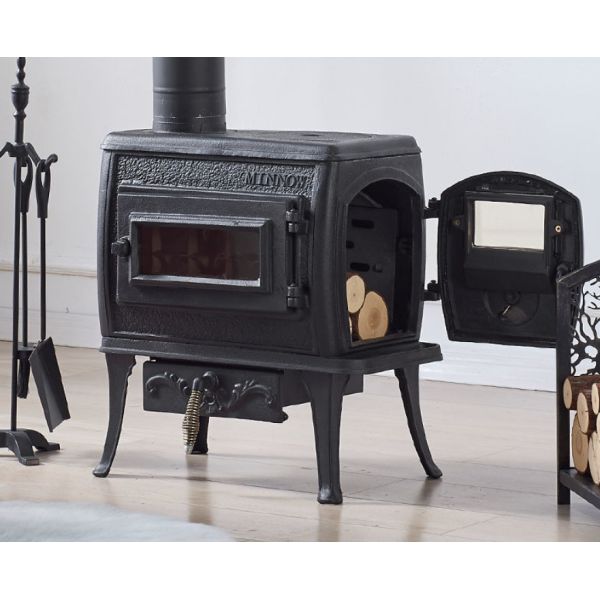 American Style Wood Burning Real Fire Fireplace European Style Retro Cast Iron Wood Burning Heater Household Heater