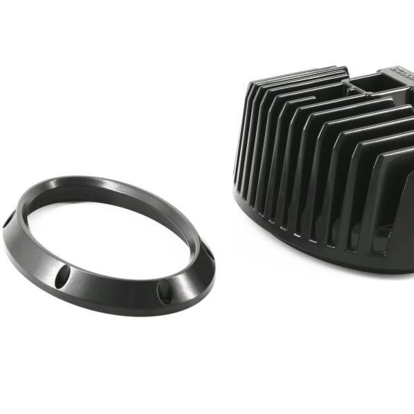 50000 tiros Vida do molde Deburring Black Coating Alumínio LED Flood Light Housing Die Casting