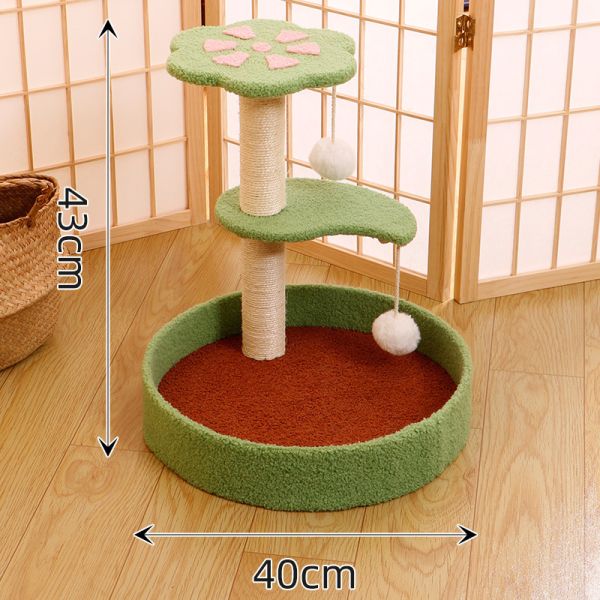 Warm Winter Cat Bed Sisal Scratching Board Lint Free Vertical Cat Climbing Frame