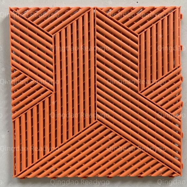 OEM Plastic Garage Floor Tile 18mm Interlocking Shop Floor Mats