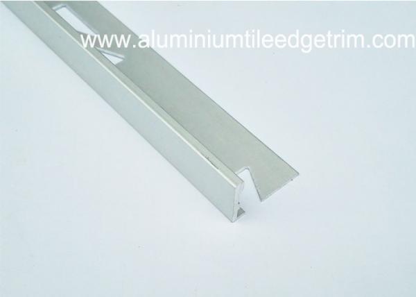 Satin L Shaped Floor Trim Aluminium Edging Strip Matt Silver 12mm Anodized Finish