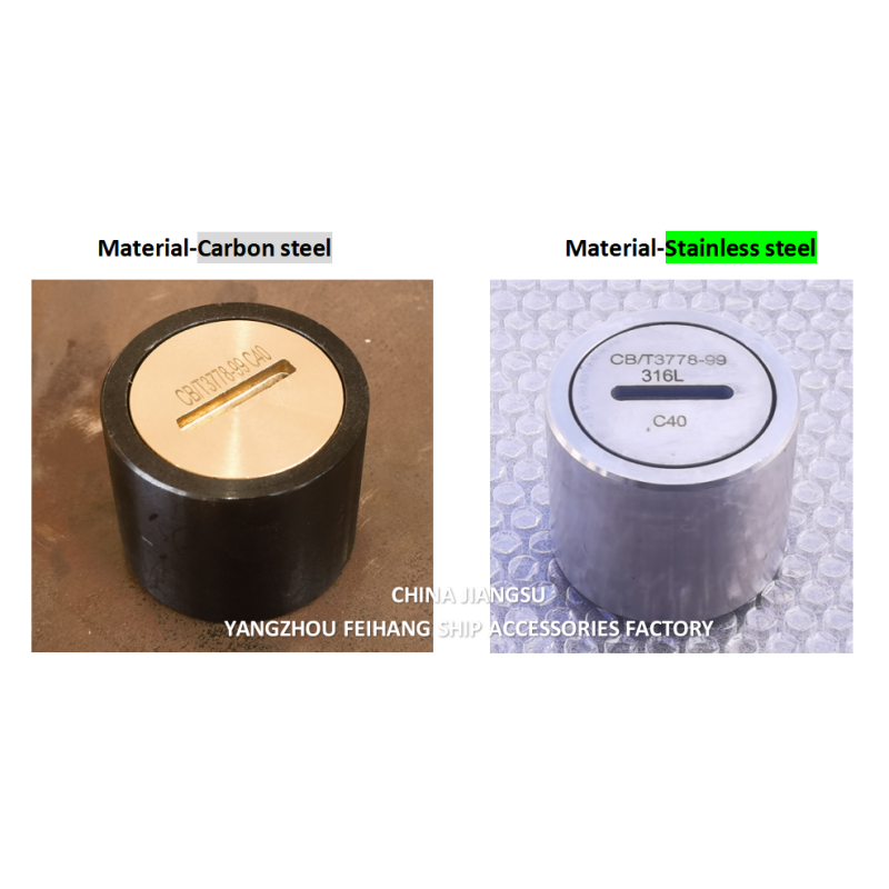 Durable Sounding Pipe Head A50 CB/T3778 with 76mm Outside Diameter and Copper Lid Carbon Steel Body