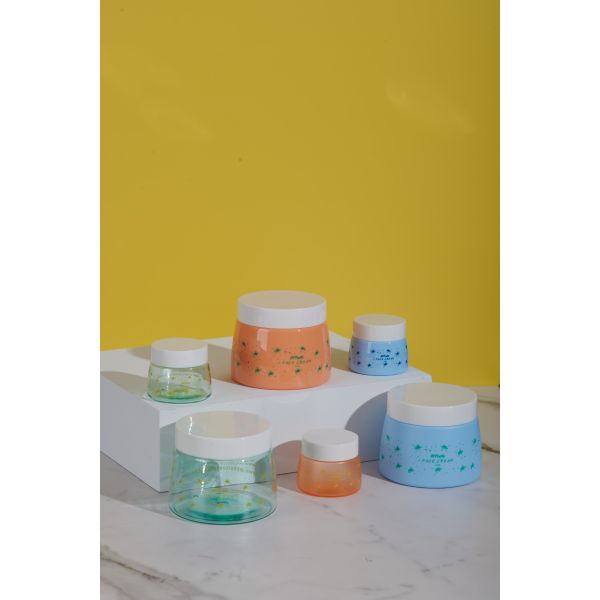 250ml 50ml Scrub Cream Plastic Container With Disc Cap Narrow Shoulder Jar