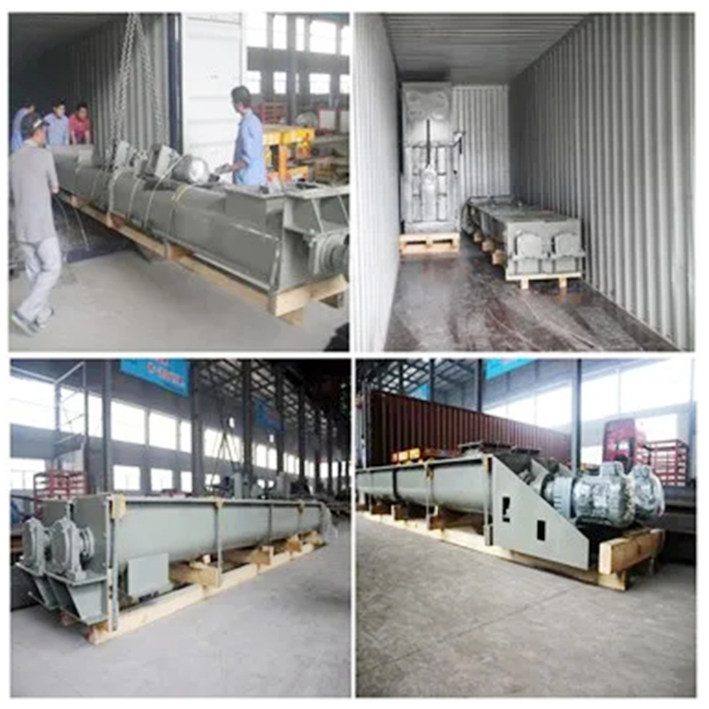 Heat Resistant Trough Screw Auger Conveyor with Multiple Inlets & Outlets and Customizable Length for Dry Bulk Material Handling