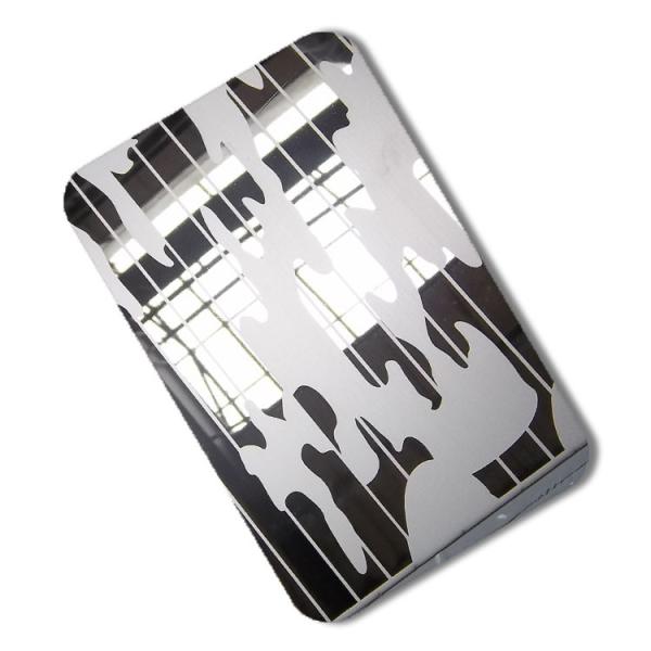 Acid Etched Thin Stainless Steel Plate 201 304 3048mm Slit Edge For Elevator Decoration