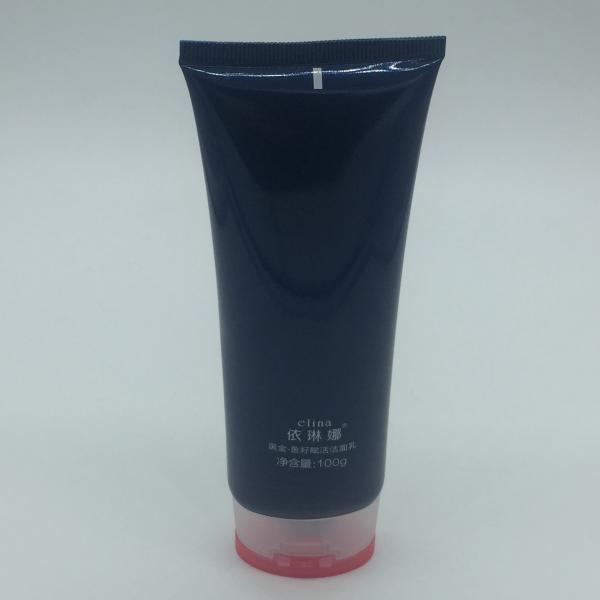 Unique soft Tube  white hand facial body Cream with black or gold lid, empty container super flat tube