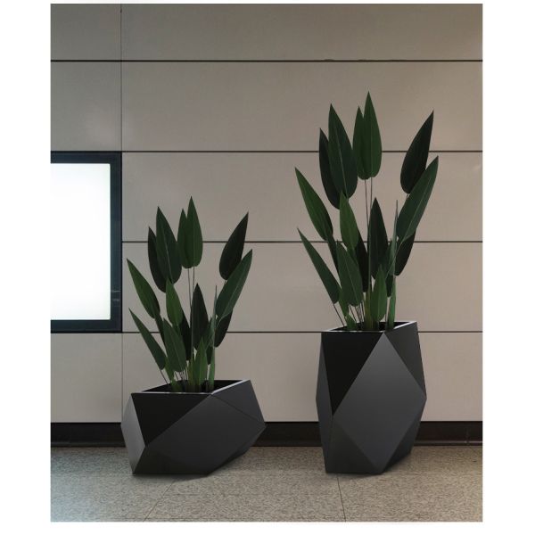 3.0mm Fashionable Polygon Brushed Stainless Steel Planters Home Indoor Decoration