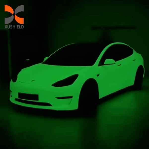 TPU fluorescence USA Quality Clear Polyurethane PPF Film Self-Healing Paint Protection for Factory Direct TPU white to green