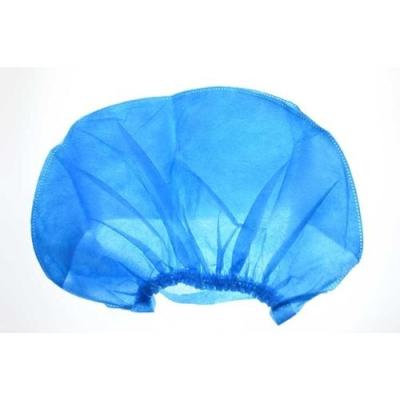 Soft Nonwoven Disposable Surgical Cap Colored Bouffant Caps Round Elastic