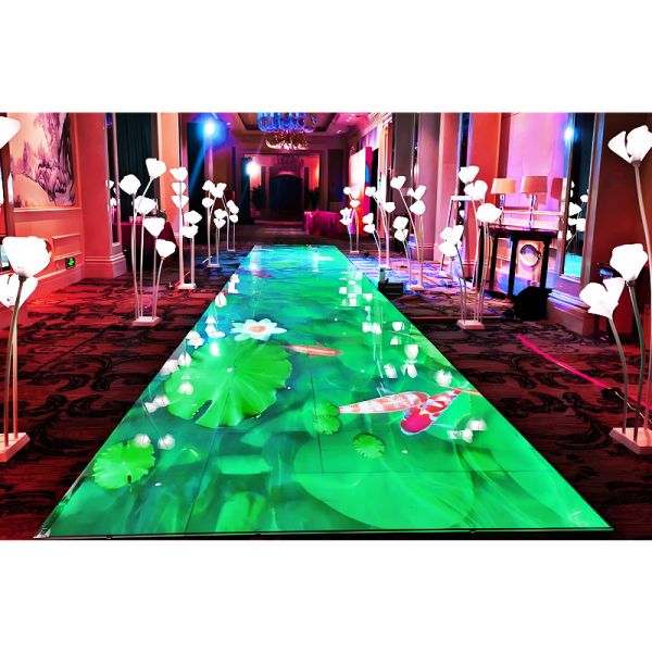 3D Stage Dance Floor Panel Display Interactive LED Floor Tile Screen for Sale