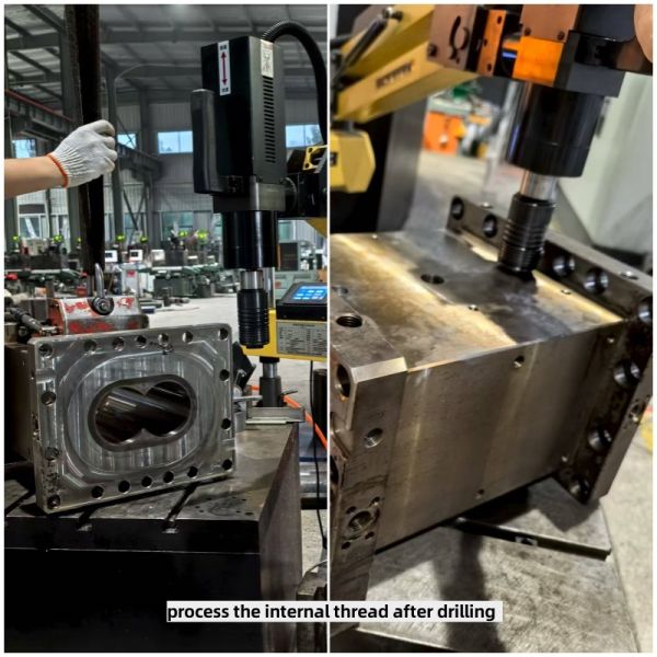 Plastic Compounding with Superior Heat Exchange in Extruder High Strength Twin Screw Barrel