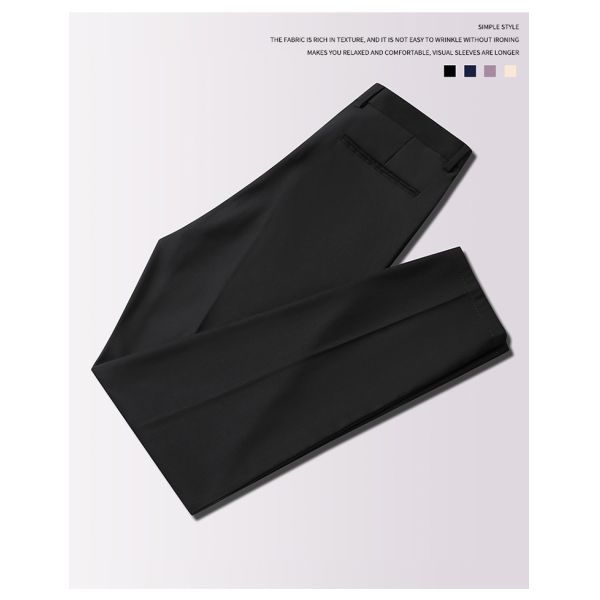 Мужские прямые узоры Хаки Боковая карманная короткая рубашка Формальные брюки Чино Средняя талия