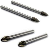 Cross Tipped Glass Tile Drill Bit YG6X 3mm-20mm Round Shank