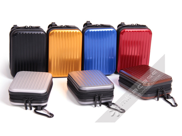 Aluminum Digital Hard Shell Camera Cases with EVA bubbles Inside, 11.5 * 8 * 3.8 cm