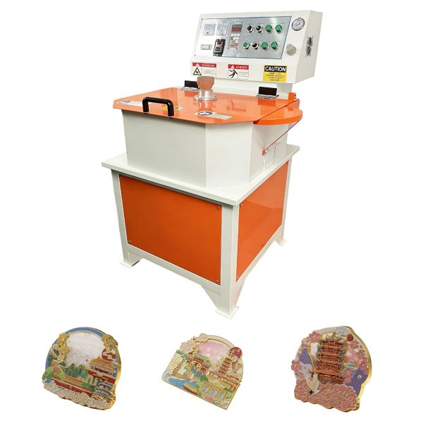 Manual Centrifugal Caster Zinc Alloy City Souvenir Metal Fridge Magnet Equipment