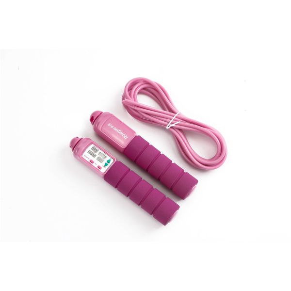 Adjust Skipping Rope Kids Children Skipping Jump Rope Wooden Handle Sport Exercise Tool With CR2032 Battery