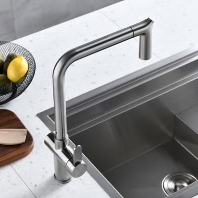 O único furo escovado do níquel retira a função dois Sprayhead Switchable do torneira da cozinha