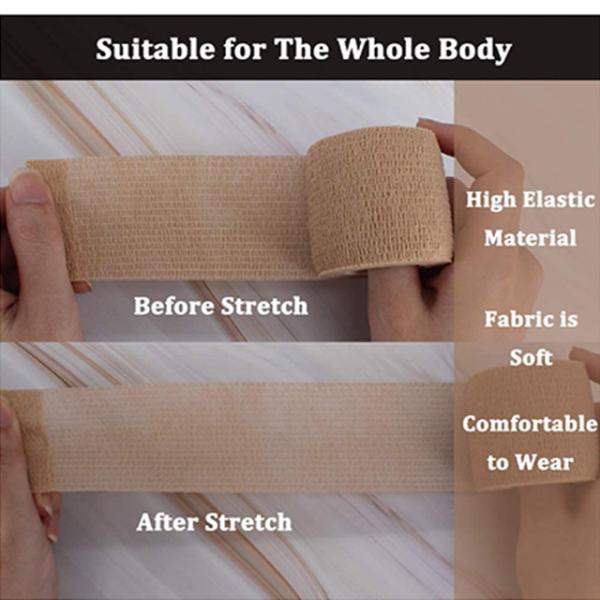 Bulk Wholesale Custom Size Medical Supplies Non Woven Easy Tear Self Adhesive Vet Wrap Cohesive Elastic Bandage