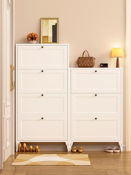 Flip-Type wall mounted Space-Saving Steel Ultra-Thin Shoe Storage Cabinet For Home Entrance, Exterior Door, Aisle