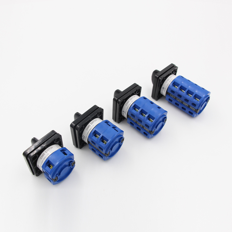 Cam Switch Manual 3 Position 3 Pole 8 Terminals Silver Contact Rotary Selector 440V 25A Transfer Changeover CE/ Metal