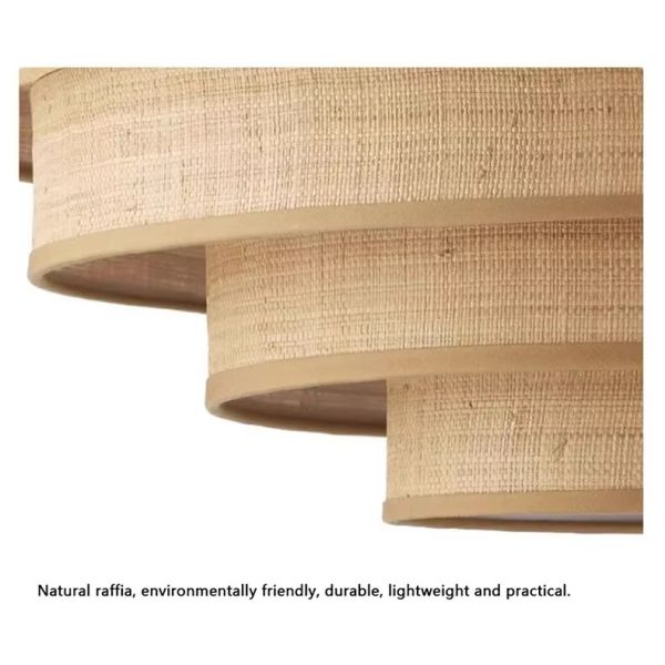 Living Dining Bedroom B&B Decoration Home Pendant Lights Indoor Lighting Fixtures Japan Style Wabi Sabi Fabric Chandelier (WH-VP-303)