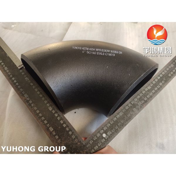 ASTM A234 WPB High Strength Carbon Steel 90° Elbow Butt Weld Elbow Long Radius (1.5D) for Oil, Gas and Water Pipeline Systems