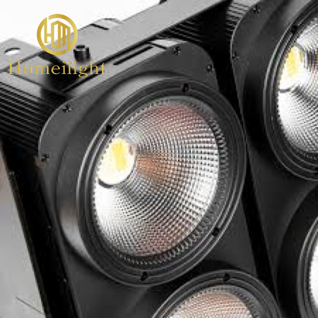 90-240v 4 Olhos 400W Cob LED Iluminação de palco, LED Blinders Audiência para festa de palco
