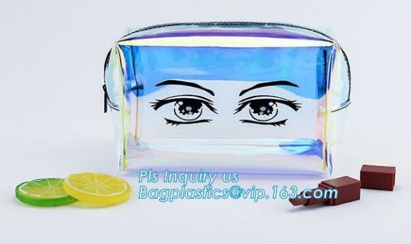 Slider zipper Clear pvc bag for package Vinyl transparent pvc bag cosmetic packing, PVC Bag with Plastic Zipper and Slid