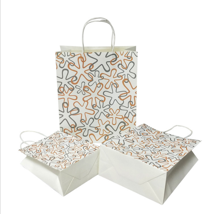 Custom Logo Paper Carrying Shopping Bags For Gift Clothes Packaging