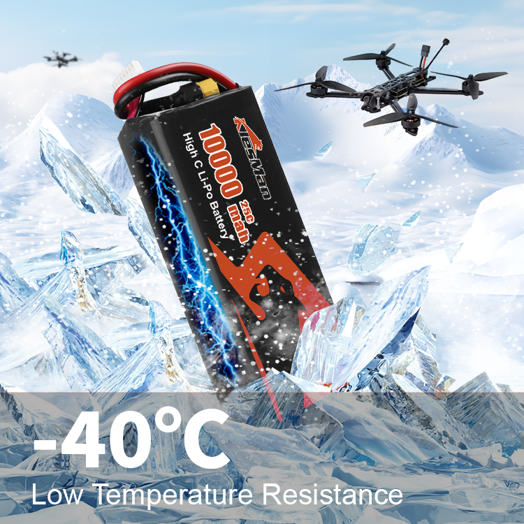 FPV Lipo Battery 6S 8S 10000mah  12000mah  22.2V/29.6V Lithium polymer drone battery XT60 for 10inch FPV RC Drone