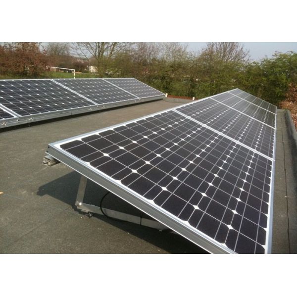 Aluminum 6005 T5 Flat Roof Solar Mounting System 3000W 5000W