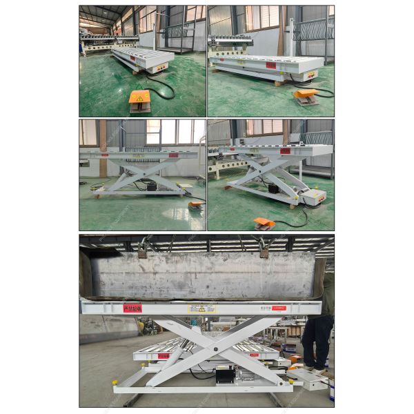 Electric Hydraulic Scissor Lift Tables Customized for Load and Unload in 2500*720mm Size