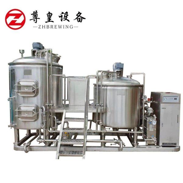 1000l Home Beer Brewing Equipment , PLC / DCS Micro Brewery Equipment