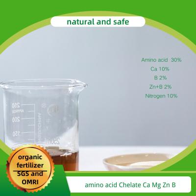 Organic Agricutural Fertilizer Amino Acid Chelate Trace Elements 10% Water Solubility