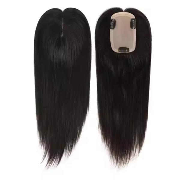 Silk Base Wig Topper Human Hair Wig 100% Unprocessed Virgin Cuticle Aligned Human Hair