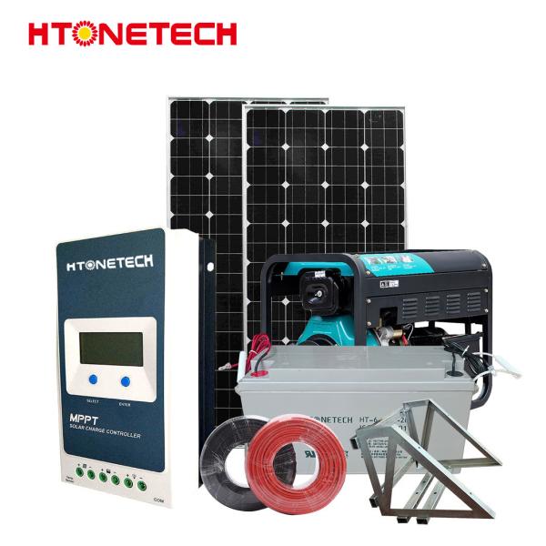 Htonetech Sistema de Energia Solar Off Grid Kit Completo China 30kw 40kw 89kw Painel Solar 500W Mono 20K7kw